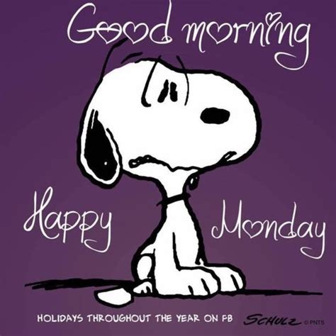 Good Morning Snoopy Good Morning Happy Monday Good Morning Good Night