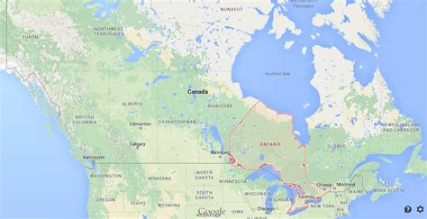 Where is Ontario on map of Canada