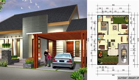 7 Contoh Denah Rumah 7x10 Yang Minimalis Dan Modern