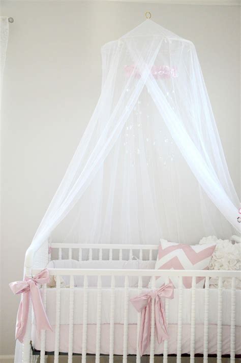 Best canopy net for cribs. Pink, white, grey nursery. Crib canopy little baby bateman ...