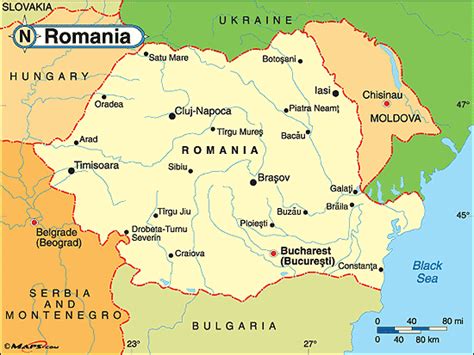 Map of bihor, romania showing main roads and roadside services. Plan Your Escape® World Travel Adventures - Unhook Now ...