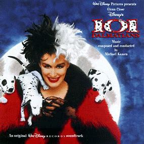 It stars glenn close as the villainous cruella de vil and jeff daniels as roger dearly. 101 Dalmatians Soundtrack (1996)