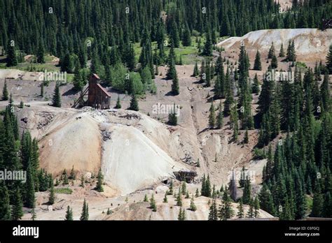 Silverton Colorado The Remains Of The Yankee Girl Silver Mine At Red