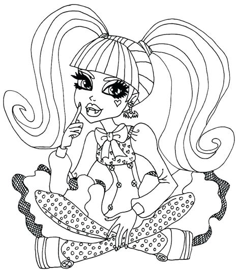 Female Vampire Coloring Pages At Free Printable