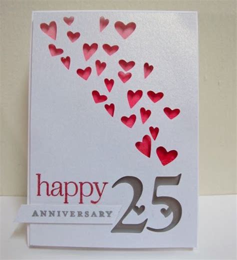 Swanlady Impressions 25th Wedding Anniversary Anniversary Cards