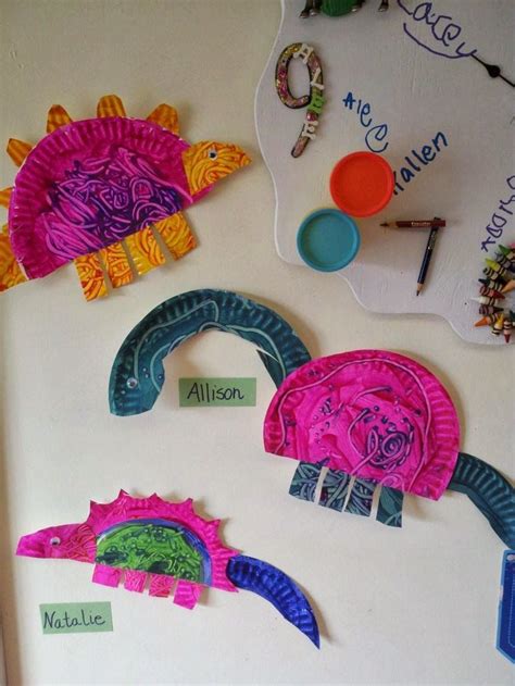 Amazing From Pinterest Preschool Dinosaur Craft With Paper Plates Kids
