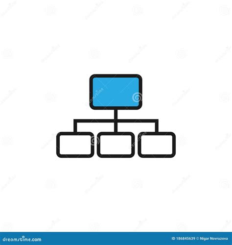 Vetor De ícone De Estrutura Hierárquica Início De Sessão De Hierarquia