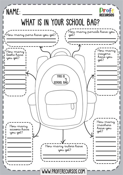 Esl printable classroom objects vocabulary worksheets, picture dictionaries, matching exercises, word search and crossword puzzles, missing letters in words and unscramble the words exercises, multiple choice tests, flashcards, vocabulary learning cards, esl fidget spinner and dominoes. school-objects-worksheet1 - Profe Recursos