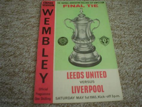 Mohamed salah scores twice to cancel out mason greenwood and marcus rashford goals but liverpool's woes continue; Antiques Atlas - 1965 Liverpool V Leeds United FA Cup Final