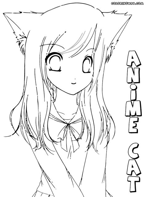 Anime Cat Coloring Pages Coloring Pages To Download And Print