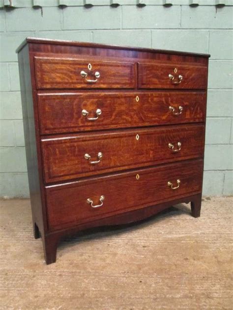 See more ideas about antique chest, chest of drawers, drawers. Antique Georgian Oak & Mahogany Shallow Chest Of Drawers C1780 | 328911 | Sellingantiques.co.uk