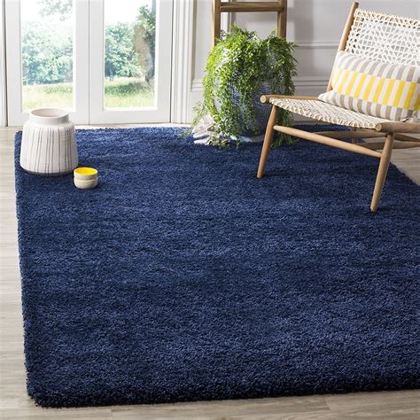 Buy Bravich RugMasters NAVY BLUE Extra Extra Large Rug Cm Thick Shag