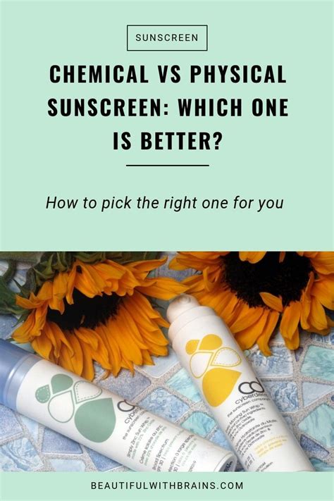 There Are Two Types Of Sunscreen Chemical And Physical Chemical