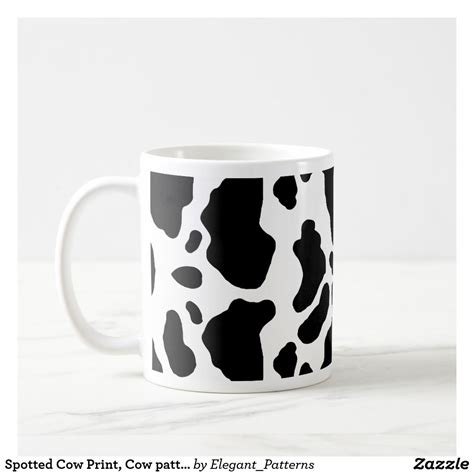Spotted Cow Print Cow Pattern Animal Fur Coffee Mug