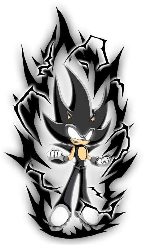 Hyper Sonic Black Aura By Sangata099 On Deviantart Sonic Sonic Fan