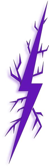 Deep Purple Lightning Bolt Clip Art At Vector