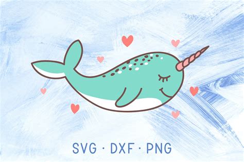 Narwhal SVG Cricut DXF PNG Narwhal Clipart Baby Narwhal Etsy New Zealand