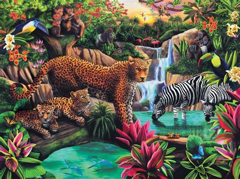 Please log in or sign up to add signed comments. Jungle Elegance Jigsaw Puzzle | PuzzleWarehouse.com