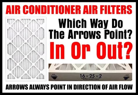 Air Conditioner Air Filter Which Way Do The Arrows Point In Or Out