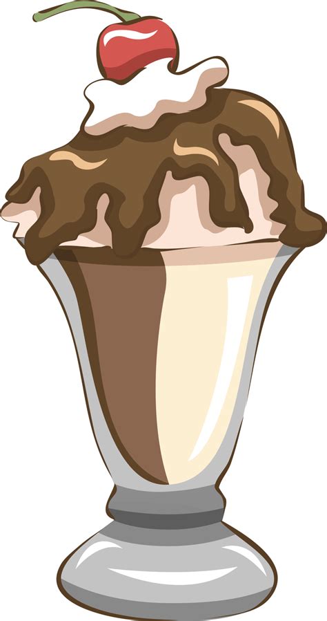 Ice Cream Sundae Png Graphic Clipart Design PNG