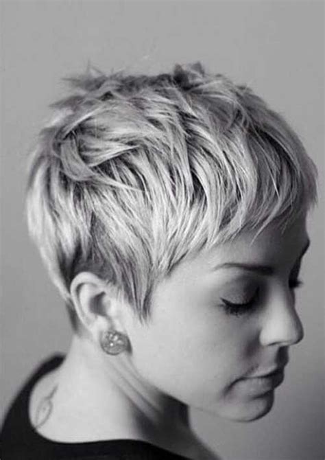 Brown pixie cut side view. Short messy pixie haircut hairstyle ideas 77 - Fashion Best