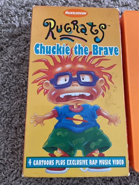 Rugrats Chuckie The Brave Vhs Orange Tape Nickelodeon Vintage