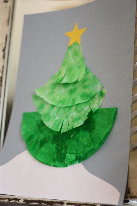 Coffee Filter Christmas Tree I Can Teach My Child