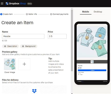 Dropbox Shop How To Sell Online Using Dropbox