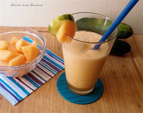Frullato di melone a base di frutta latte e yogurt. Frullato di Melone con Cetriolo - Miriam nella Mia Cucina