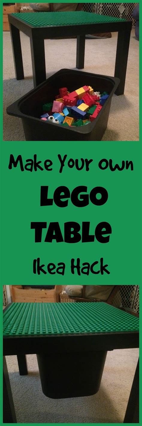 Lean And Green Frugal Living How To Build A Lego Table From An Ikea