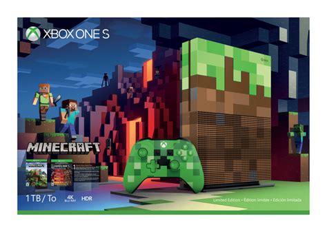 minecraft xbox one s bundle announced with special design and controller