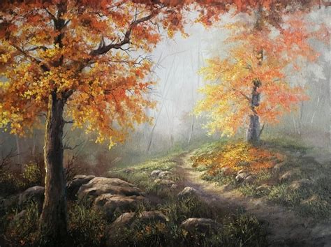 Learn How To Paint An Autumn Landscape In Oils Landscape Paintings