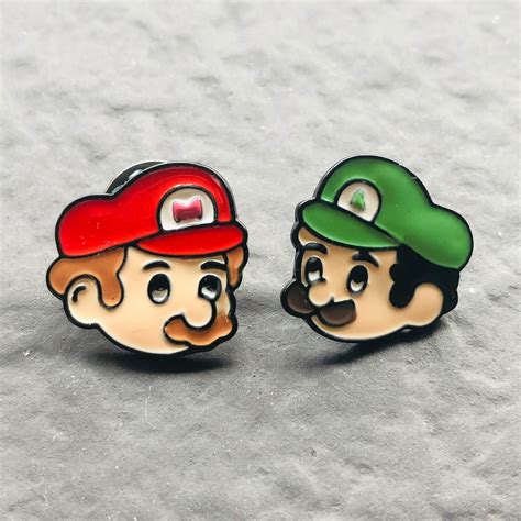 Super Mario Bros Enamel Pin Nintendo Enamel Pin Video Games Etsy