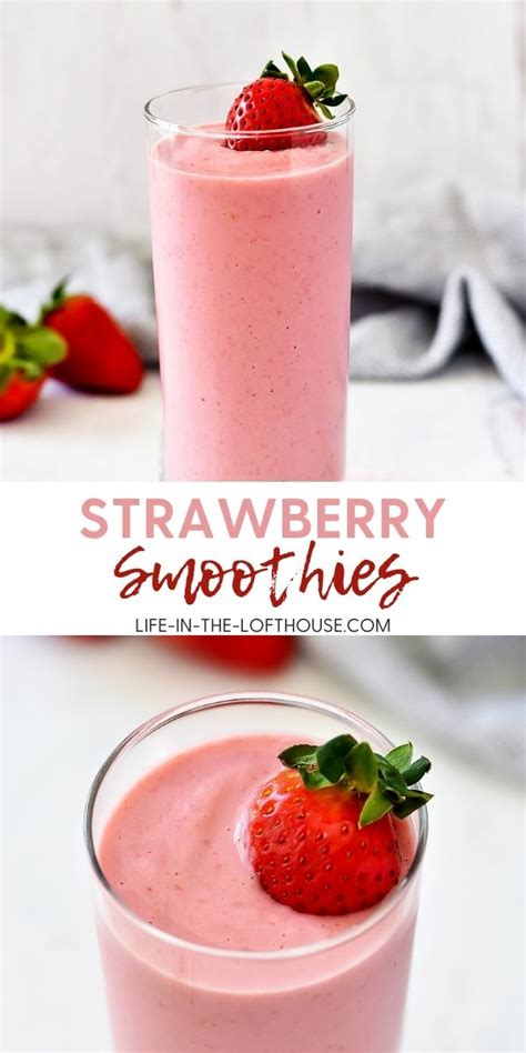 Strawberry Smoothies Are Delicious Frozen Drinks With Lots Of