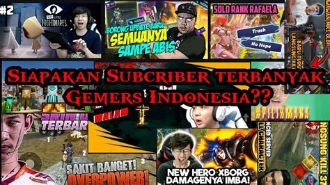 Youtuber gaming indonesia dengan subcriber terbanyak - YouTube
