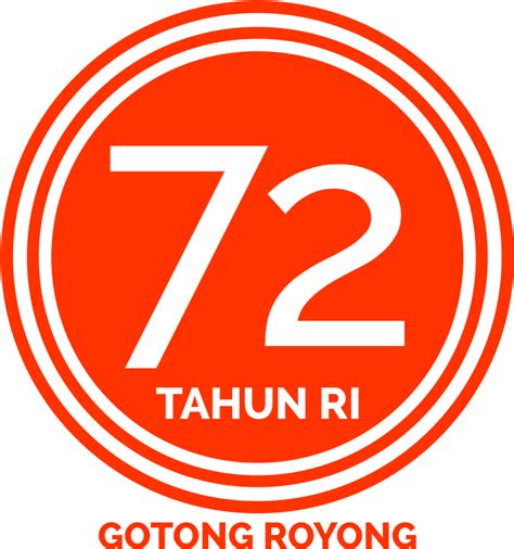 Download Hd Hut Ri 2017 Png Logo Hut Ri Ke 72 Bulat Transparent Png