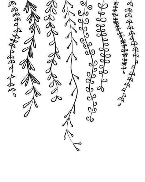 How To Draw Leaves Line Art Easy Floral Doodles Drawi
