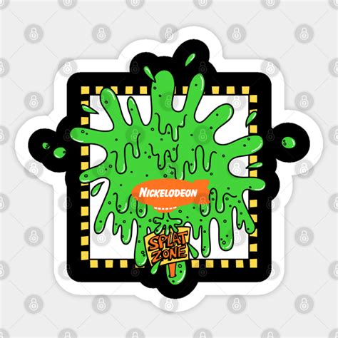 Splat Zone Nickelodeon Sticker Teepublic