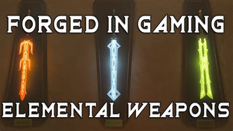 Forged In Gaming Elemental Weapons Botw Youtube