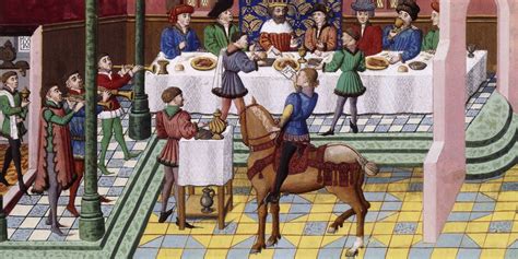 Un Banquet Aristocratique Au Moyen Âge Passerelles