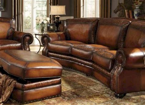 22 Perfect Rustic Leather Living Room Furniture Home Decoration And