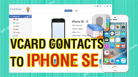 How To Add Vcard Contacts To Iphone Se Import Vcf Files To Iphone Se