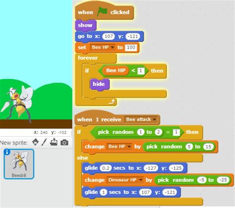 How to make a game in scratch 2. Make a Pokemon Scratch game | ProgrammingMax