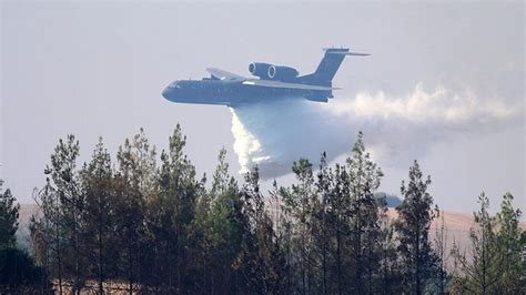 Kahramanmaraş ta yangın söndürme uçağı düştü Son Dakika Haberleri