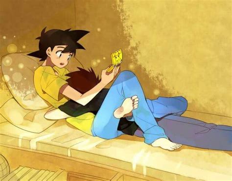 Ash Ketchum And Gary Oak ♡ Palletshipping ♡ I Give Good Credit To Whoever Made This