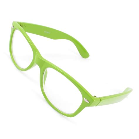 Green Unisex Full Rims Single Bridge Clear Lens Plain Glasses Eyeglass Walmart Canada