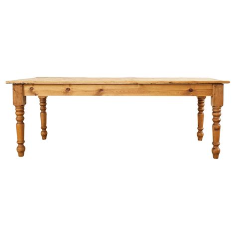 American Country Pine Farmhouse Harvest Dining Table For Sale At 1stdibs