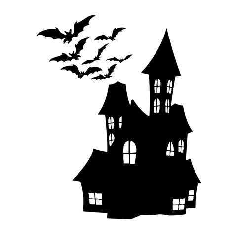 Halloween House Silhouette Free Stock Photo Public Domain Pictures