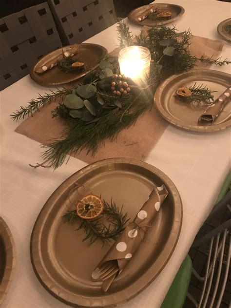 Pin By Jennifer Mcbroom On 2017 Winter Solstice Table Decorations Table Settings Decor
