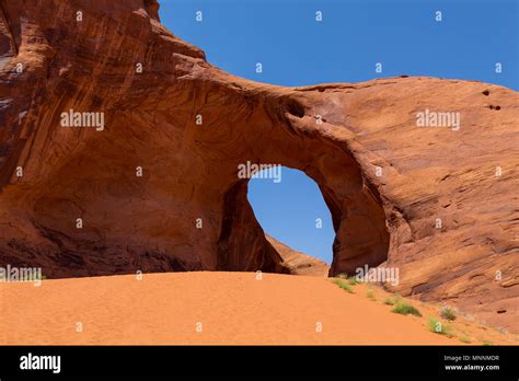 Ear Of The Wind Pothole Natural Arch Eroded In Sandstone Navajo